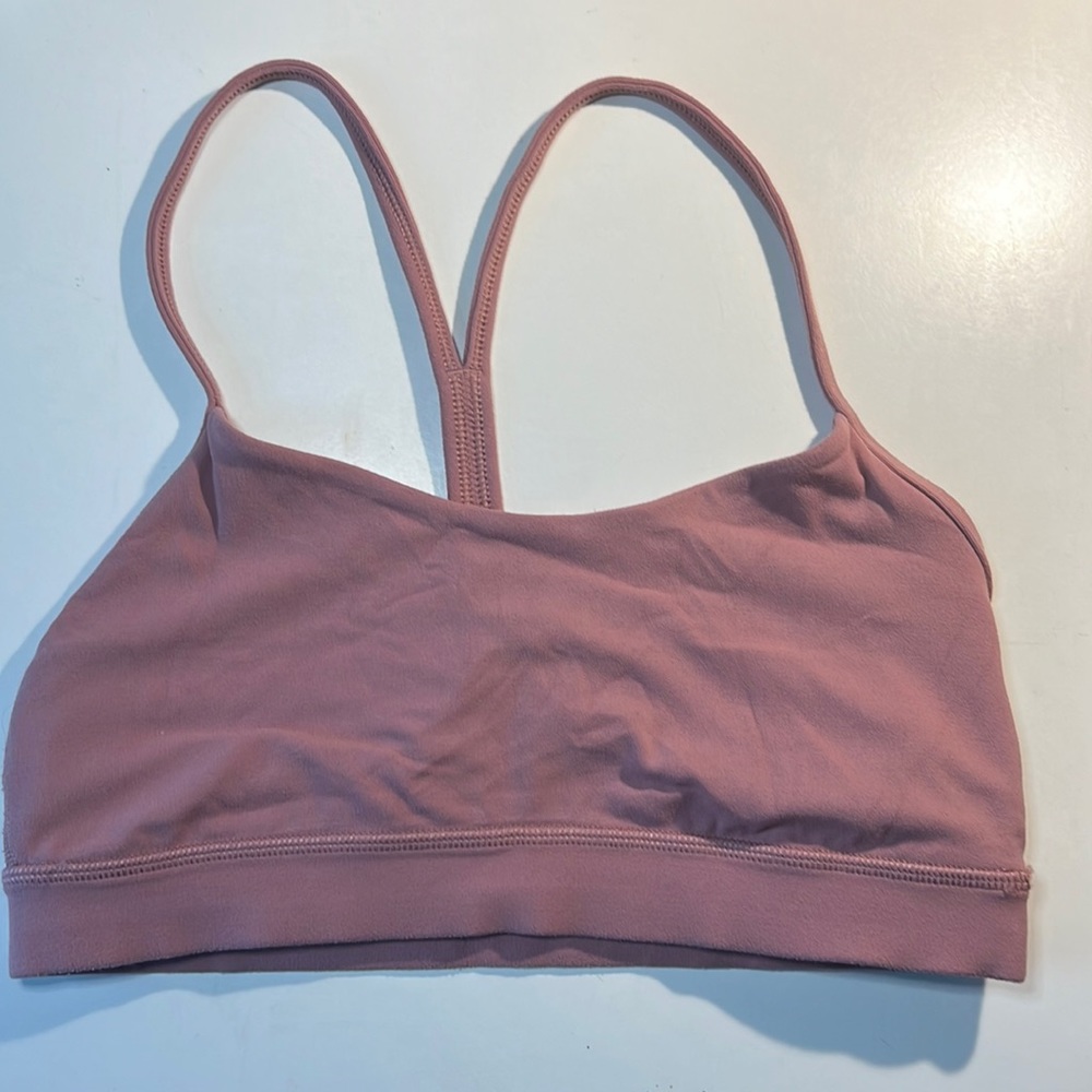 lululemon Flow Y bra (nulu) Dusty Rose size 6